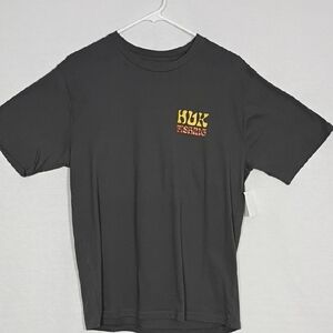 NWT Huk Fishing Mens Volcanic Ash Sword Playa Short Sleeve Tee Size Small